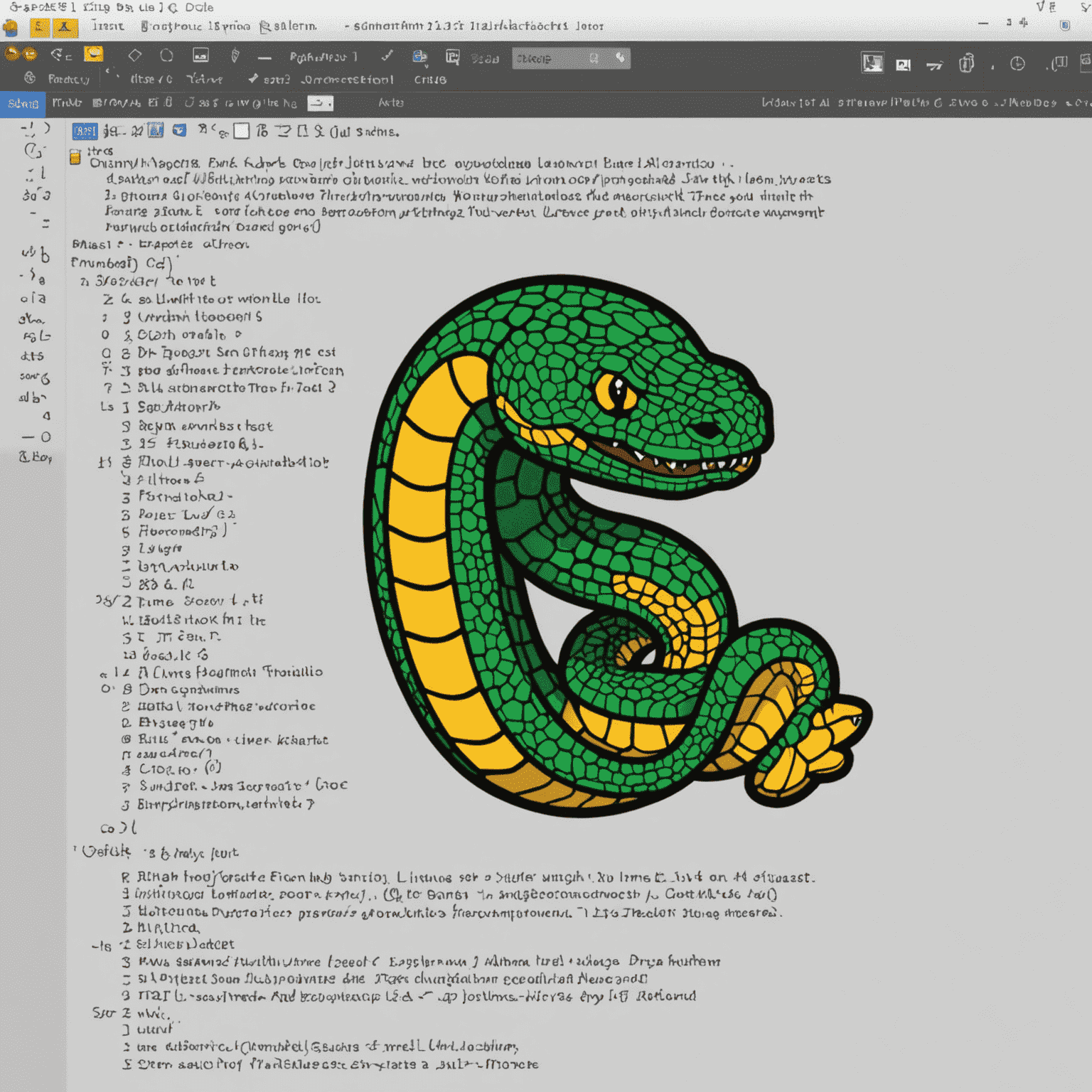 Imagen que muestra un código Python simple en un editor de texto, con iconos de Python flotando alrededor